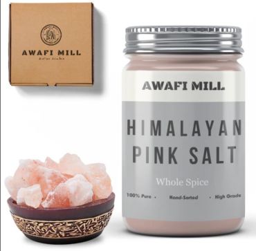 Awafi Mill Himalayan Pink Salt Whole Sendha Namak Bottle of 100g